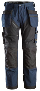 RW CANVAS+TYÖHOUSUT NAVY musta riipputaskuilla