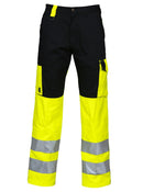 6501 PANTS HV YELL/BLACK - Suomen Brodeeraus