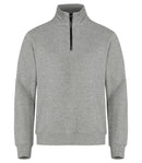 Classic Half Zip Grey mel - Suomen Brodeeraus