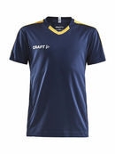 Craft Progress Jersey contrast JR Navy/yellow - Suomen Brodeeraus