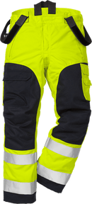 Palosuojatut Flamestat high vis talvihousut lk 2 2085 ATHS Neonkeltainen/Tummansininen - Suomen Brodeeraus