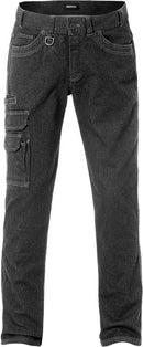 Service denim stretch housut 2501 DCS Musta - Suomen Brodeeraus