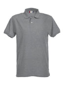 Stretch Premium polo Grey melange - Suomen Brodeeraus