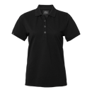 Wera solid Polo w Black - Suomen Brodeeraus