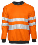 6101PROJOB SWEATSHIRT HV CL ORANGE/BLCK - Suomen Brodeeraus
