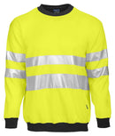 6101PROJOB SWEATSHIRT HV CL YELL/BLACK - Suomen Brodeeraus