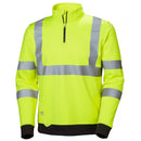 ADDVIS HALF ZIP SWEATERSHIRT HV YELLOW - Suomen Brodeeraus