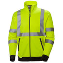 ADDVIS ZIP SWEATERSHIRT HV YELLOW - Suomen Brodeeraus