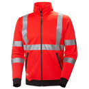 ADDVIS ZIP SWEATERSHIRT RED - Suomen Brodeeraus