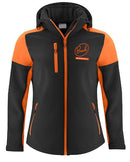 BREAK Prime Softshell Takki Naisten Musta/Oranssi - Suomen Brodeeraus