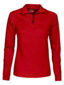 CB Coos Bay H/Zip Ladies Red - Suomen Brodeeraus