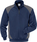 Collegepusero 7048 SHV Navy/Grey - Suomen Brodeeraus