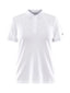 Craft Core Blend Polo Shirt W White - Suomen Brodeeraus