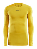Craft Pro Control Compression Longsleeve Yellow - Suomen Brodeeraus