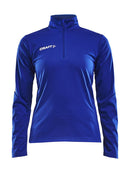 Craft Progress Halfzip LS tee women Club cobolt - Suomen Brodeeraus