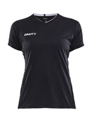 Craft Progress Practise Tee women Black/white - Suomen Brodeeraus