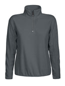 DAD MELTON LADY HALF ZIP MICROFLEECE Grey - Suomen Brodeeraus