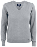 EVERETT V-NECK LADIES Greymel. - Suomen Brodeeraus