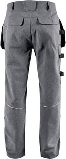 Green rakentajan housut 2538 GRN Grey/Black - Suomen Brodeeraus