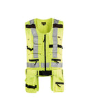 Highvis riipputaskuliivi Huomio keltainen - Suomen Brodeeraus