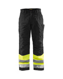 Highvis talvihousut Huomio keltainen/Musta - Suomen Brodeeraus