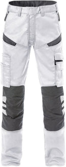 Housut 2555 STFP White/Grey - Suomen Brodeeraus