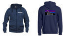 Jyväsgonia BASIC HOODY FULL ZIP DARK NAVY - Suomen Brodeeraus