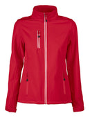 PRINTER VERT LADY SOFTSHELL JACKET Red - Suomen Brodeeraus