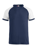 Raglan Tee navy/white - Suomen Brodeeraus