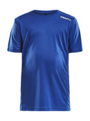 Rush SS Tee Jr Cobolt - Suomen Brodeeraus
