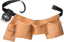 Snikki työkaluvyö 9333 LTHR Brown ONESIZE - Suomen Brodeeraus