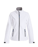 TRIAL LADY SOFTSHELL JACKET White - Suomen Brodeeraus