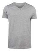 Whailford Organic Slub V-neck Grey mel - Suomen Brodeeraus