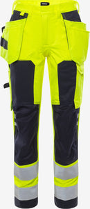 Alva varavaate Palosuojatut Flamestat high vis rakentajan housut naisten lk 2 2775 ATHS Neonkeltainen/Tummansininen