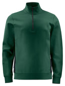 2128 SWEATSHIRT 1/2 ZIP Forest green - Suomen Brodeeraus