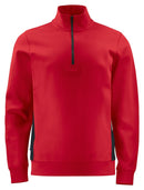 2128 SWEATSHIRT 1/2 ZIP Red - Suomen Brodeeraus