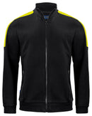 2129 SWEATSHIRT FULL ZIP Black/HVyell - Suomen Brodeeraus