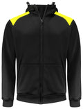 2133 Hood Jacket Black/HVyell M - Suomen Brodeeraus