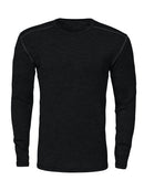 3106 Crewneck wool/pa Black - Suomen Brodeeraus