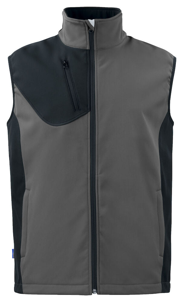 3702 VEST SOFTSHELL Grey - Suomen Brodeeraus