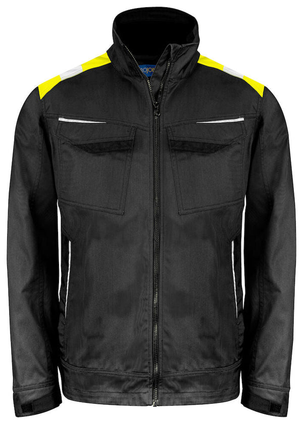 5427 JACKET INCREASED VISIBILITY Black/HVyell 2XL - Suomen Brodeeraus