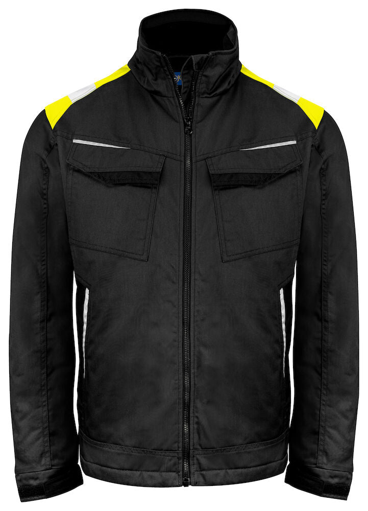 5428 JACKET INCREASED VISIBILITY Black/HVyell L - Suomen Brodeeraus