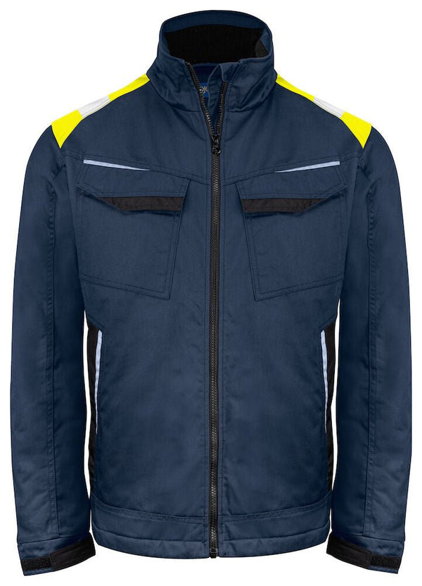 5428 JACKET INCREASED VISIBILITY Navy/Yellow 2XL - Suomen Brodeeraus