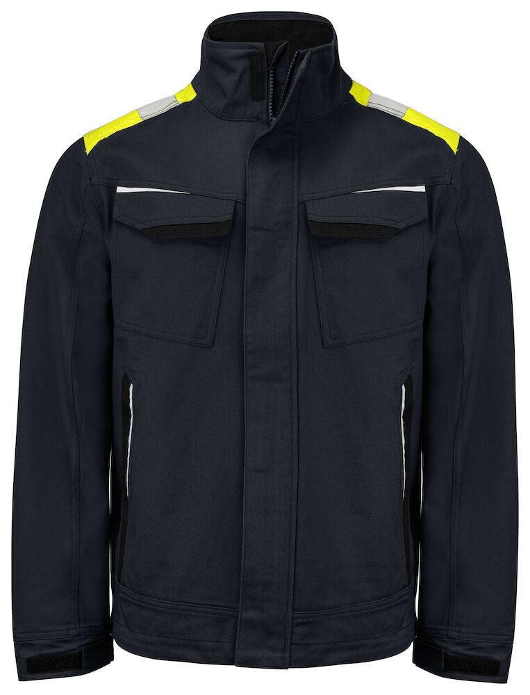 5437 JACKET INCREASED VISIBILITY Black/HVyell L - Suomen Brodeeraus