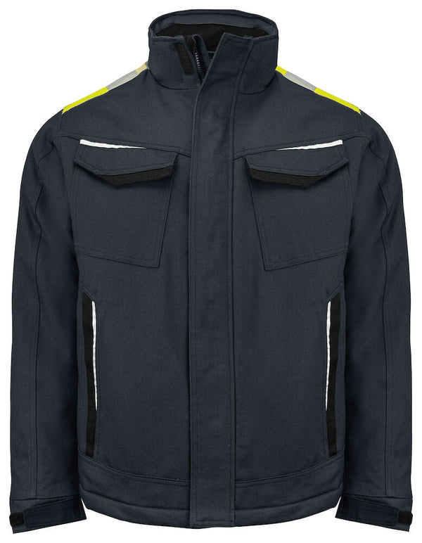 5438 JACKET INCREASED VISIBILITY Black/HVyell 4XL - Suomen Brodeeraus