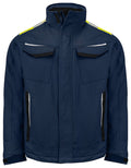 5438 JACKET INCREASED VISIBILITY Navy/Yellow S - Suomen Brodeeraus