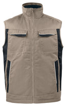 5704 PADDED VEST Khaki - Suomen Brodeeraus