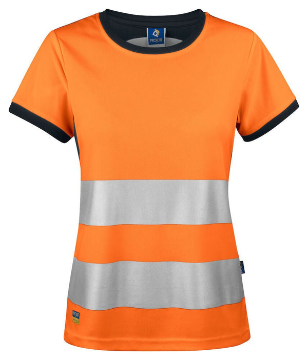 6012 T-SHIRT CL.2 Ladies Orange/blck - Suomen Brodeeraus