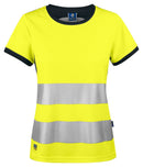6012 T-SHIRT CL.2 Ladies Yellow/Bl - Suomen Brodeeraus