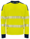 6108 SWEATSHIRT HI VIZ Yellow - Suomen Brodeeraus